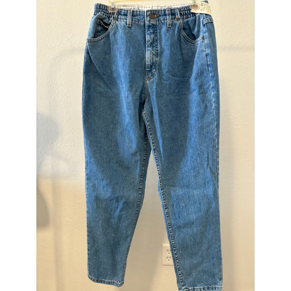 Vintage Riders Mom Jeans Tapered Leg Size 12 Petite Blue New